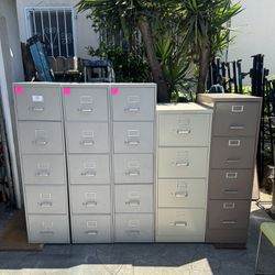 5 metal standard & legal 4 - drawer tall file cabinet $65 ea 