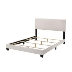 Brand New Modern White Queen Bed Frame
