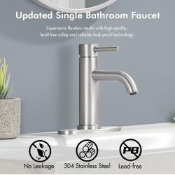 DANSKA BRUSHED  NICKEL BATHROOM  FAUCET 