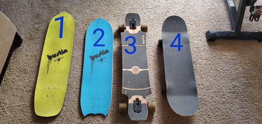 Longboards and skateboards