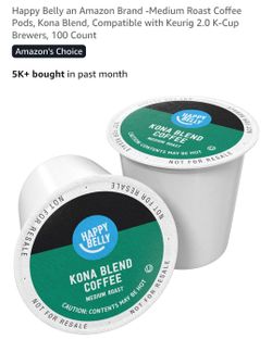 Happy Belly Kona Blend Coffee Pods 100 Count