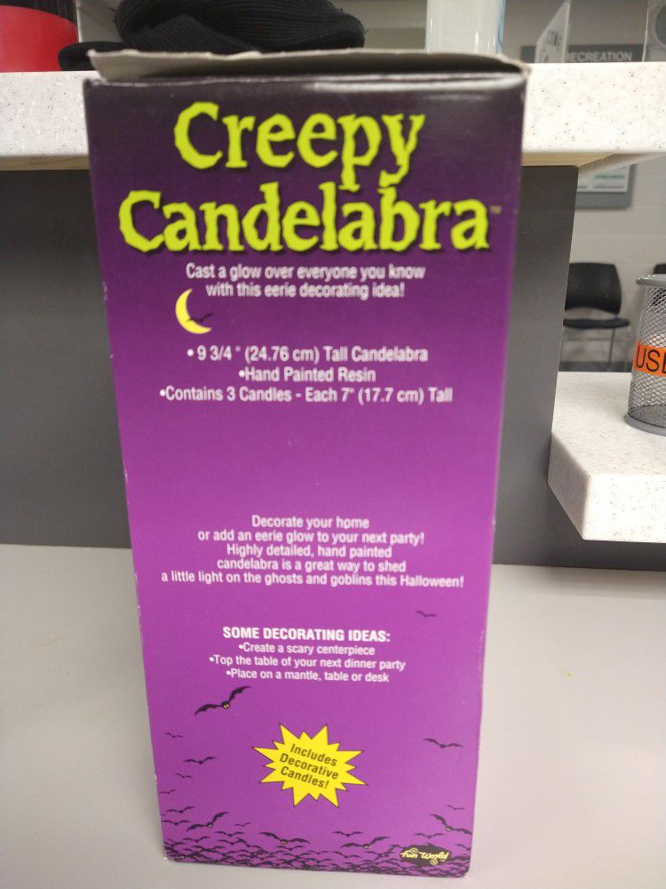 Creepy Candelabra: vintage

Fun World. Very good shape. Used once. Great for Halloween. 

Creepy horror scary haunted