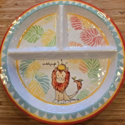 Baby Cie Section Plates, Bowl And Silverware 