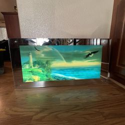 Vintage Motion Light Up Mirror 