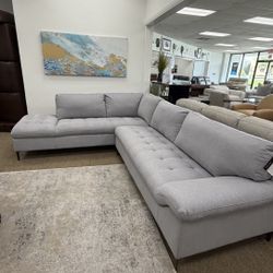 2pc Fabric Sectional Sofa-zero down Payment 