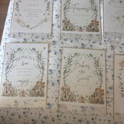 Fairy Theme Baby Shower Paper 