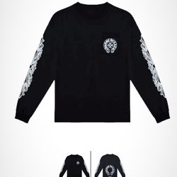 Chrome Hearts Long Sleeve Pocket Tee – Black (Size: Large)  