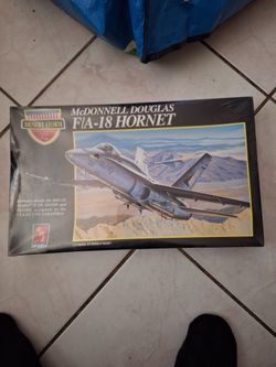 Vintage jet fighter model