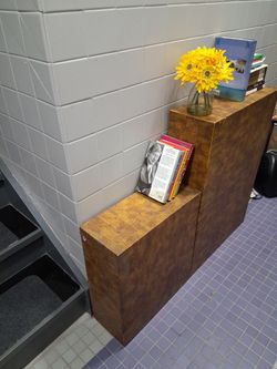 Tiered Wooden Display Pedestal Stand