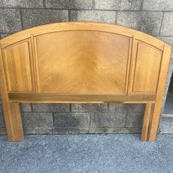 FULL/QUEEN solid oak headboard