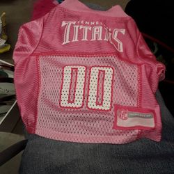 X SMALL TiTANS Pink Dog's Jersey