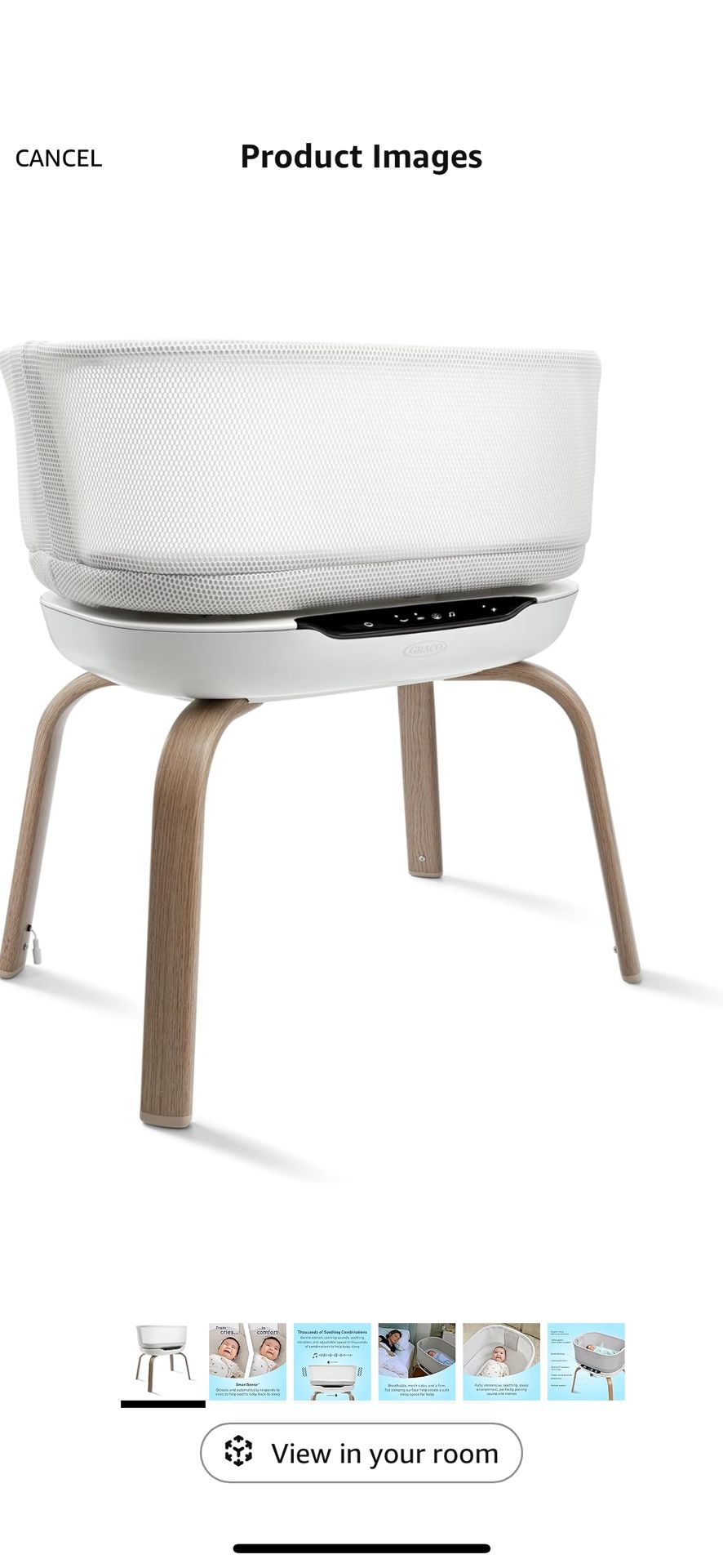 Graco® SmartSense™ Soothing Baby Bassinet