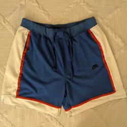 Nike Basketball Shorts 2XL Long, Blue/White/Red
