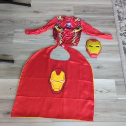 Iron Man Shirt Cape And Mask Small