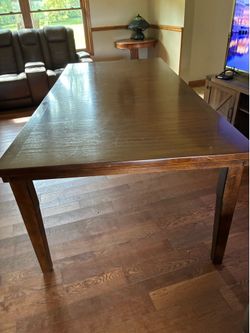 Solid wood table