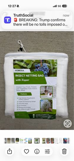Bird and insect Fruit Tree Cover Bag