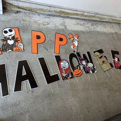 Halloween Nightmare Before Christmas Sign
