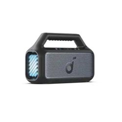 Soundcore 
by Anker Boom 2 IPX7 Waterproof Floatable 80W Bluetooth Speaker with Subwoofer, BassUp 2.0, & Custom RGB Light Effects - Black