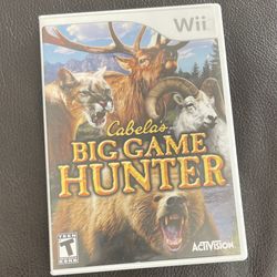 Cabelas Big Game Hunter Wii Game