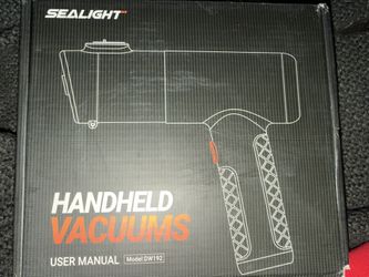 SEALIGHT DW192 Handheld Vacuum Cleaner, 2-in-1 Brush, Blow & Flat Nozzle, Hose