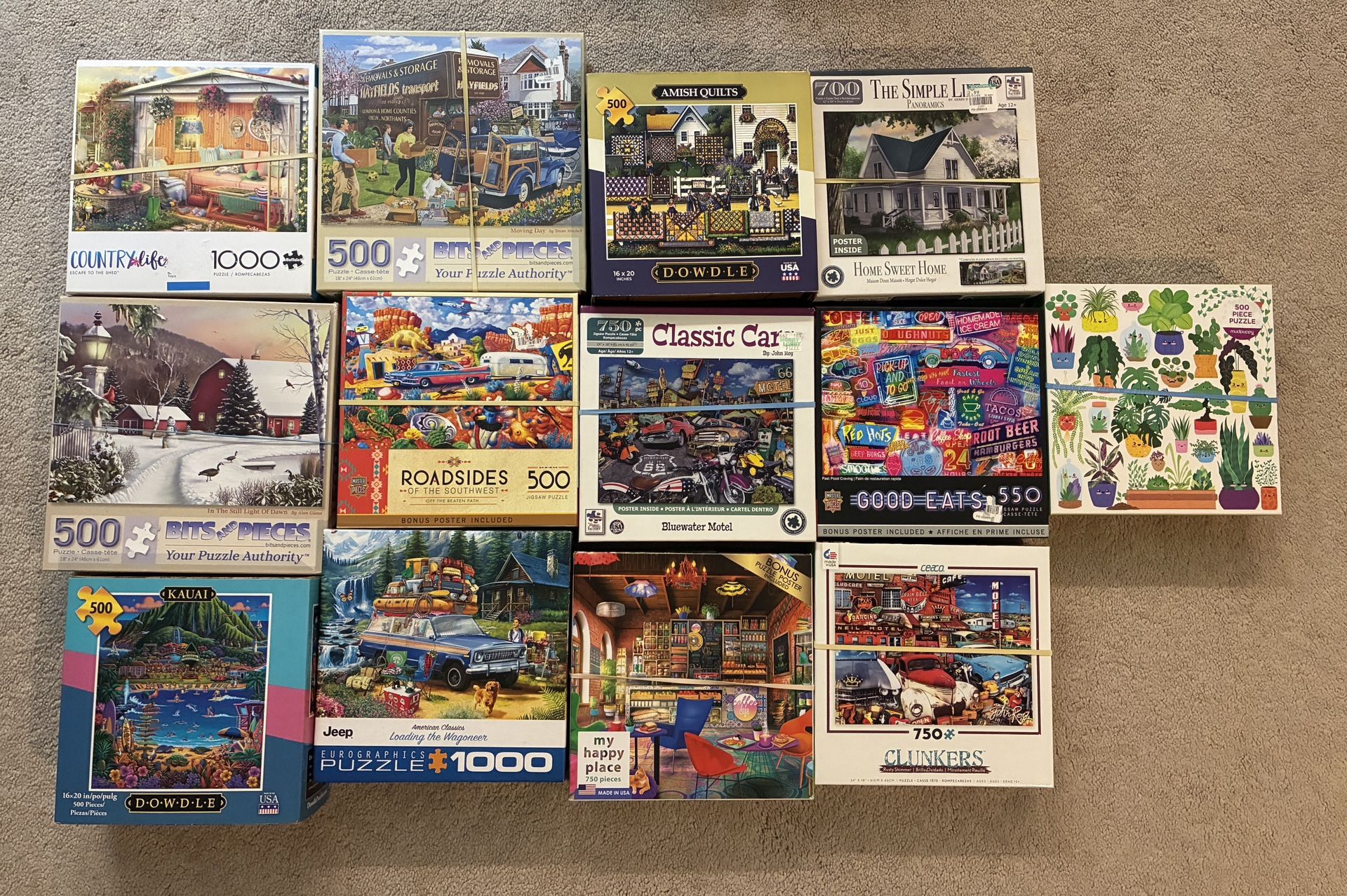 13 Puzzles Good Condition Complete Sets