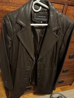 Jones New York Brown Leather Jacket