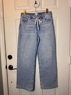 And Now This Size 28 Wide-Leg Drawstring Jeans