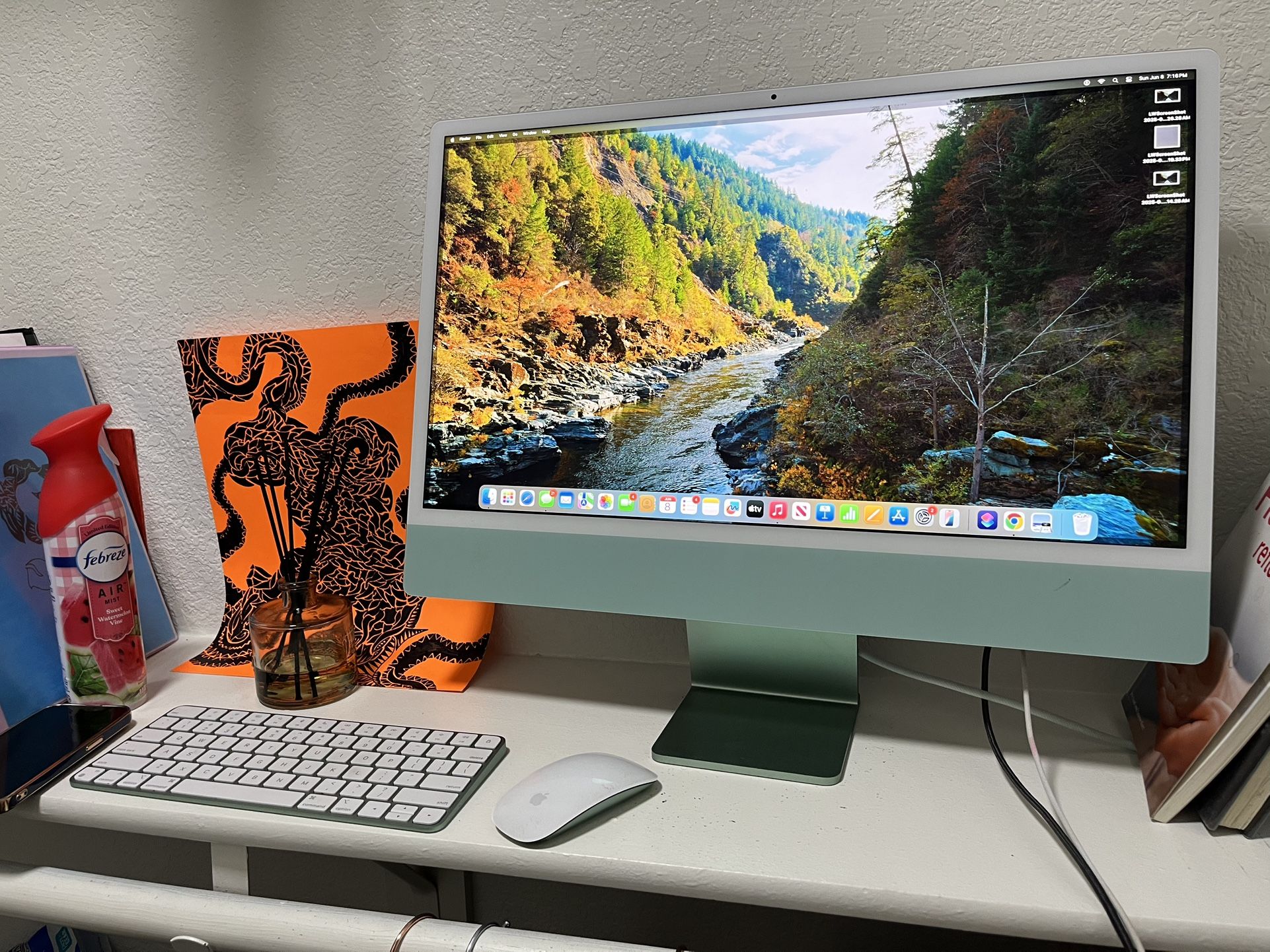 💻 iMac 24” (M3 – 8GB RAM) Green – Magic Keyboard & Mouse – $675 OBO – Like New