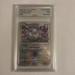 AGS GRADED — LEGENDARY 10 - 2022 P.M. JPN. SWSH / RADIANT EEVEE #55