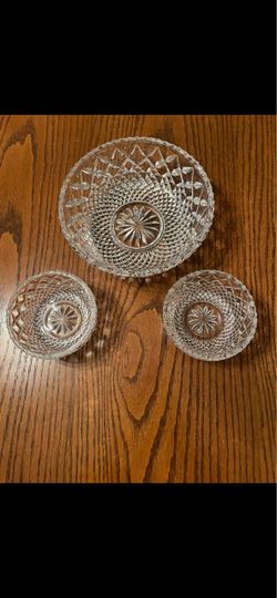 Clear Cut Crystal Bowls