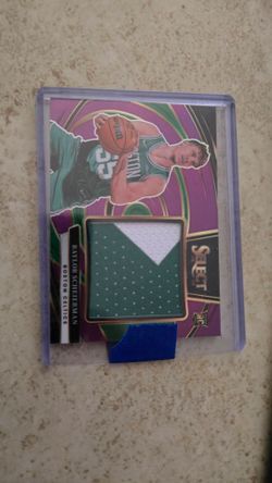 Baylor Scheierman Panini Select RC Jersey Relic Card
