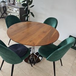 Room & Board round dining table