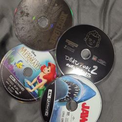 4K DISC ONLY Deadpool 2 Jaws Justice League The Little Mermaid