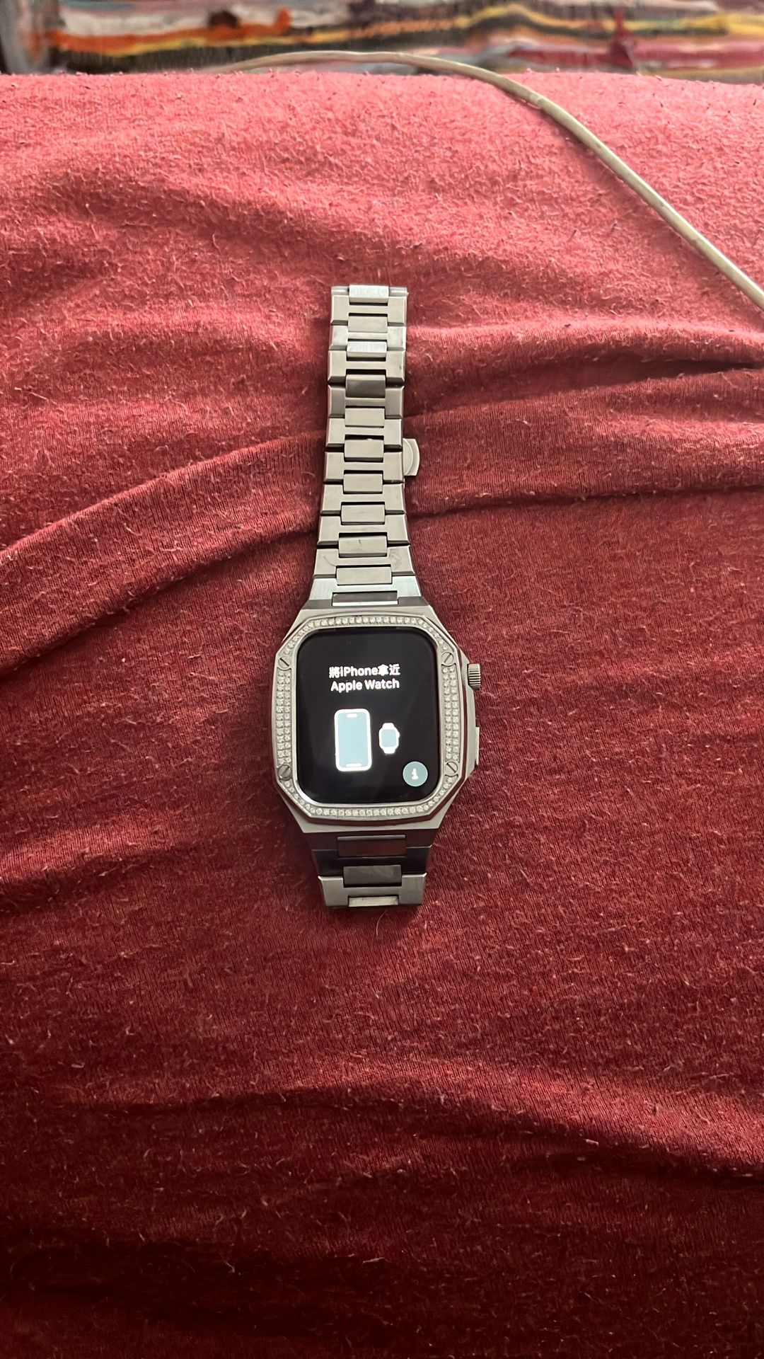 Moisinite Diamond Apple Watch