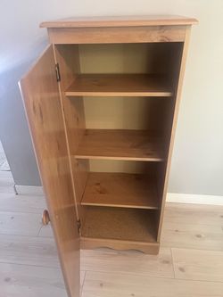 Wooden Storage Cabinet with Shelves