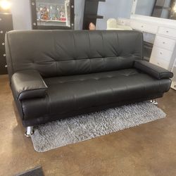 Brand New Black Futon Sofa 