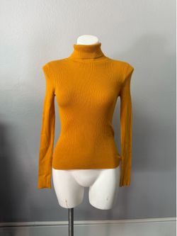 Forever 21 Mustard Turtleneck Sweater Small
