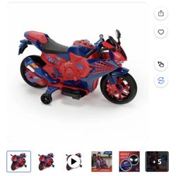 Spiderman Kids Ride On Motorcycle