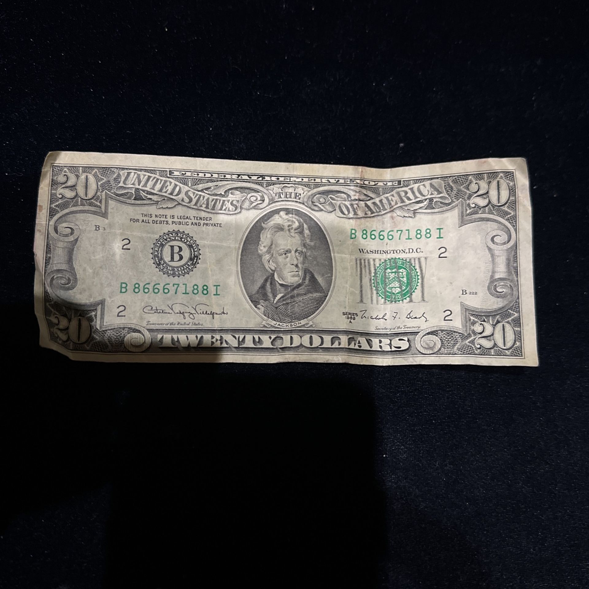 1988 Old Money $20  