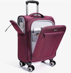 Ecohub Carry-On Spinner Luggage – Burgundy