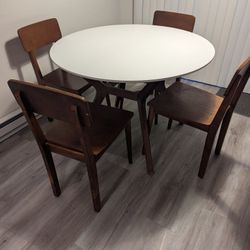 White Table With Chairs