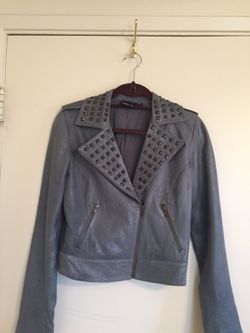 Trouve Studded Leather Jacket