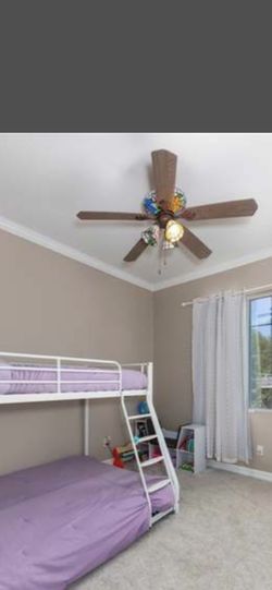 Vintage Floral Style Ceiling Fan