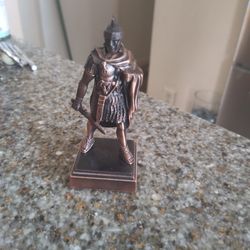 Die Cast Bronze Metal Roman Gladiator Sharpener

