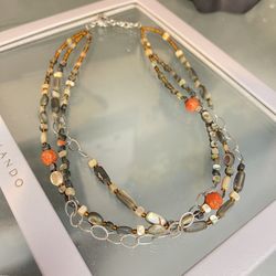 Silpada 925 Sterling Silver “Fiesta Fun” Necklace N1563 RETIRED