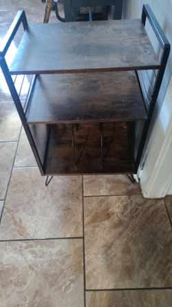 Record player and vinyl records stand