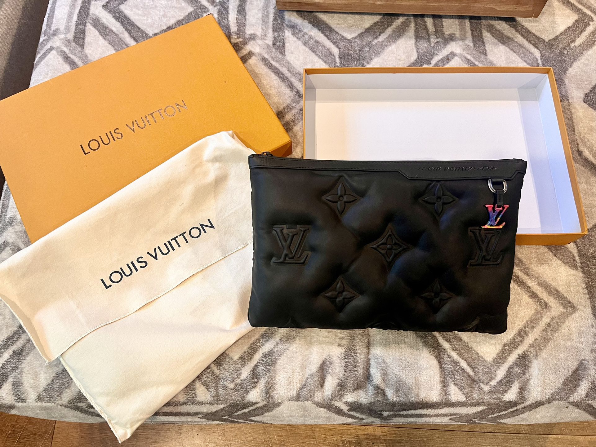 Louis Vuitton Virgil Abloh A4 2054 Collection Black Clutch 