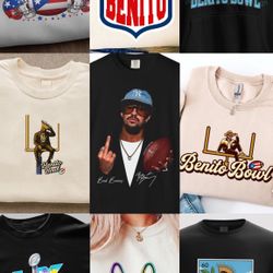 Bad Bunny Super Bowl Tshirts And Tumbler 