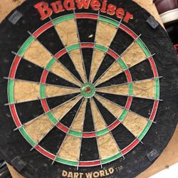 Vintage Budweiser Dart Board 