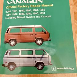 VW Vanagon Bentley Factory Repair Manual VW89 (1(contact info removed)) – Vanagon Bible – Like New